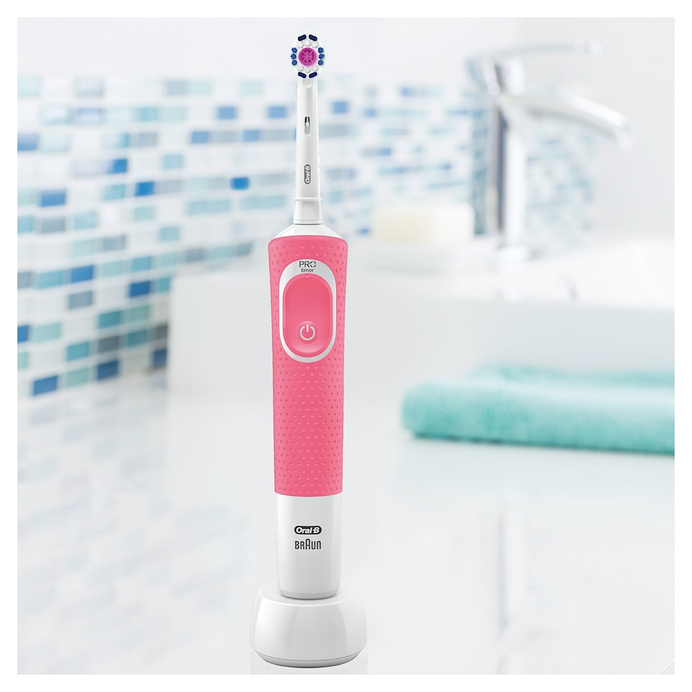 oral b pro 100 3d white electric toothbrush